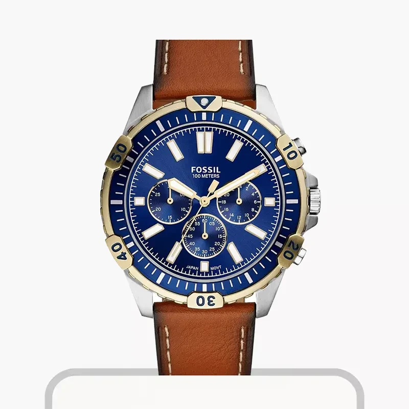 Fossil Garret Choronograph Quartz Blue Dial Men's Watch | FS5625